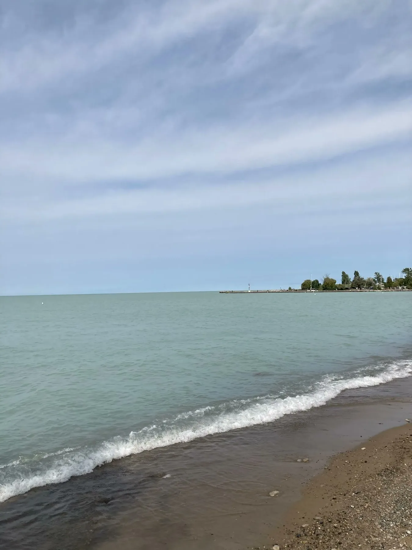 Lake Huron beach water in Bayfield Ontario