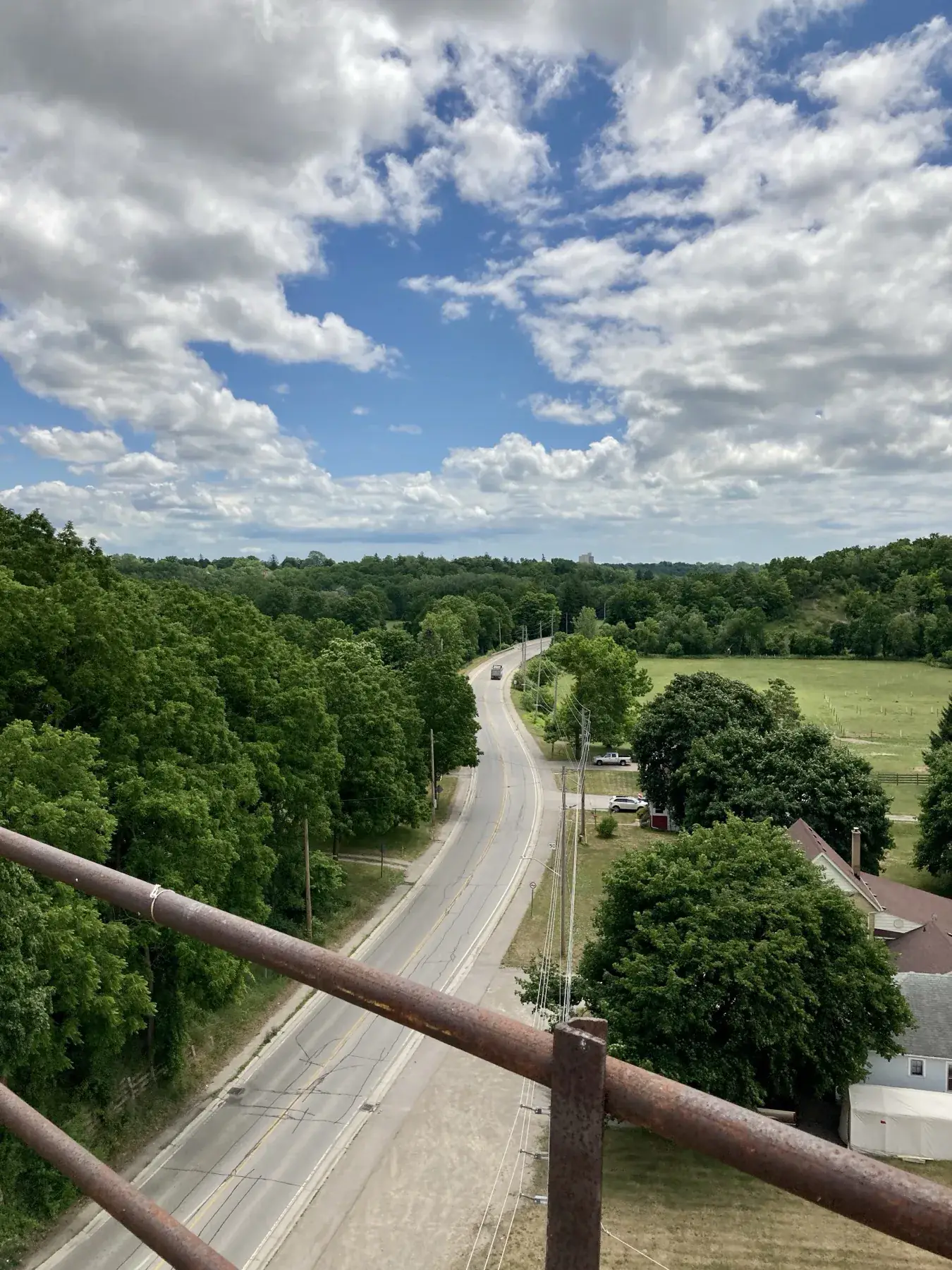 Vertical road view from St. Thomas Elevated Park
