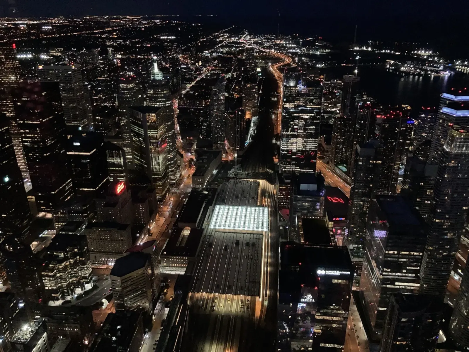 Night views make the tower feel different from the daytime visit.