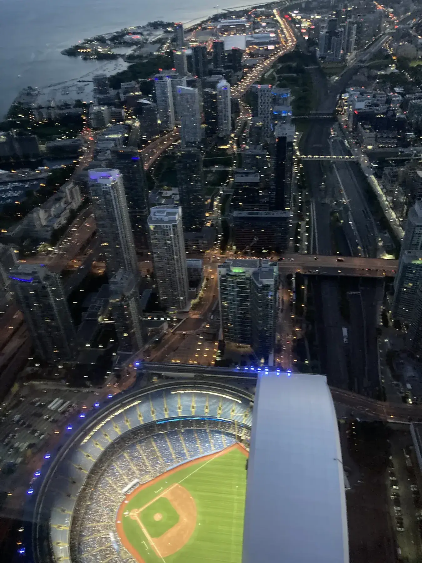 Rogers Centre from above; many locals still call it SkyDome.