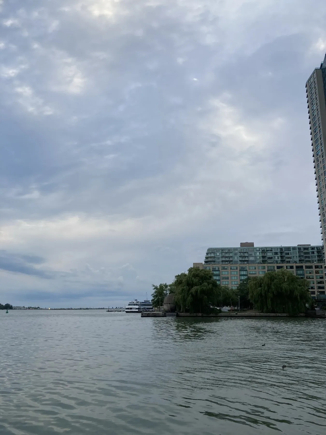Lake Ontario and buildings along Toronto Harbourfront