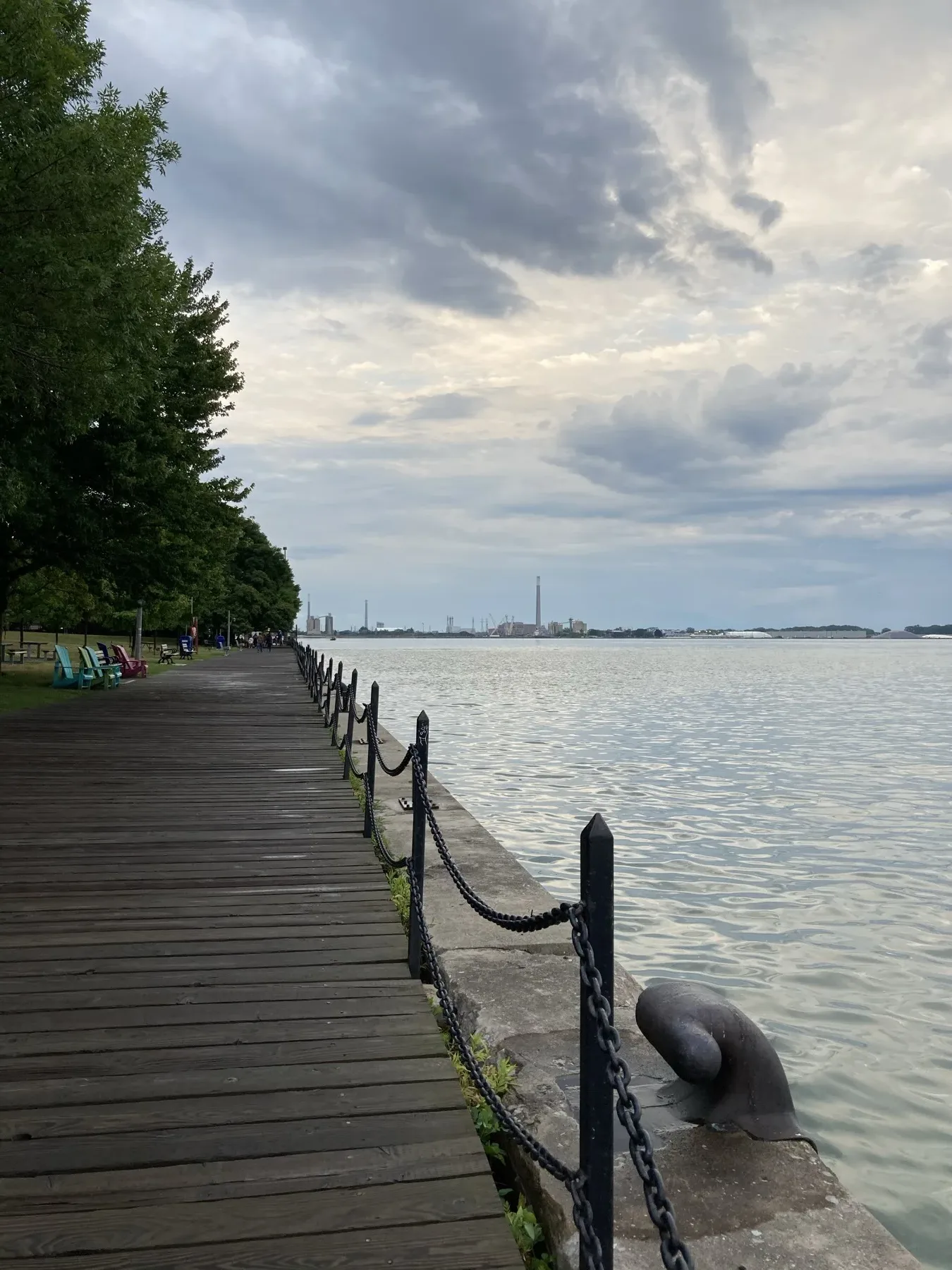 Boardwalk and water along Toronto Harbourfront