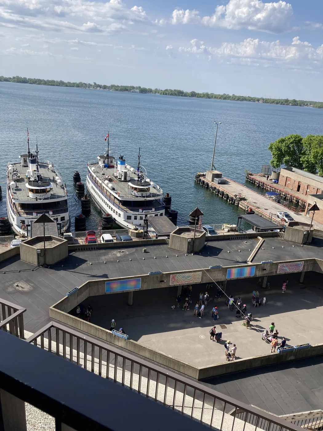 Toronto Island ferry docks beside the downtown harbourfront