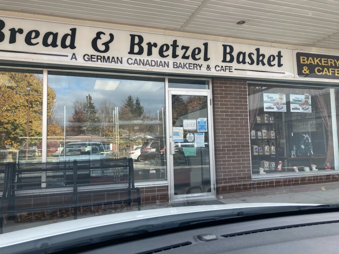 Bread and Bretzel Basket German Canadian bakery storefront in Waterloo