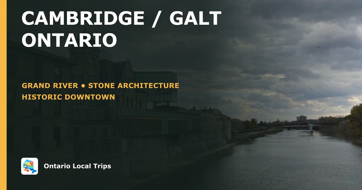 Cambridge: Galt et la Grand River
